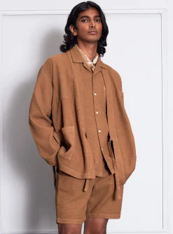 Store Kyoto Work Jacket In Bronze Japanese Waffle Men Jackets.