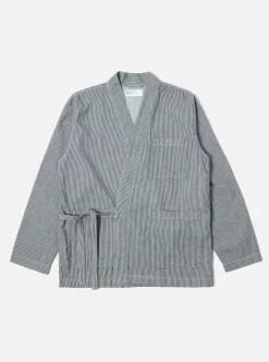 Discount Kyoto Work Jacket In Indigo Hickory Shirting Men Jackets.