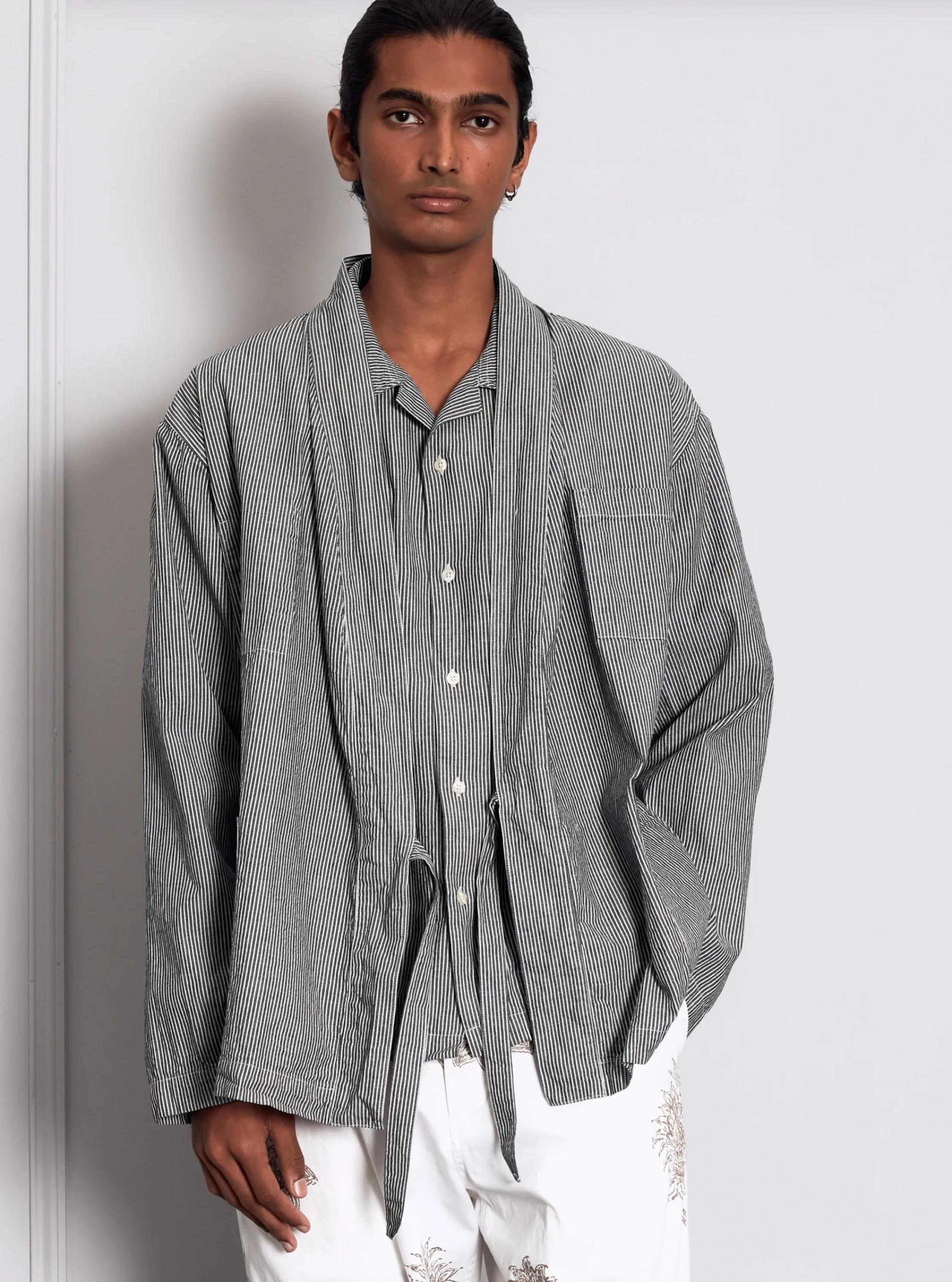 Discount Kyoto Work Jacket In Indigo Hickory Shirting Men Jackets.