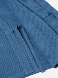 Cheap Kyoto Work Jacket In Faded Blue Japanese Waffle Men Jackets.