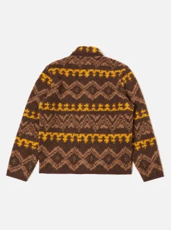 Outlet Lancaster Jacket In Brown Moroccan Rug Fleece Men Fleece.