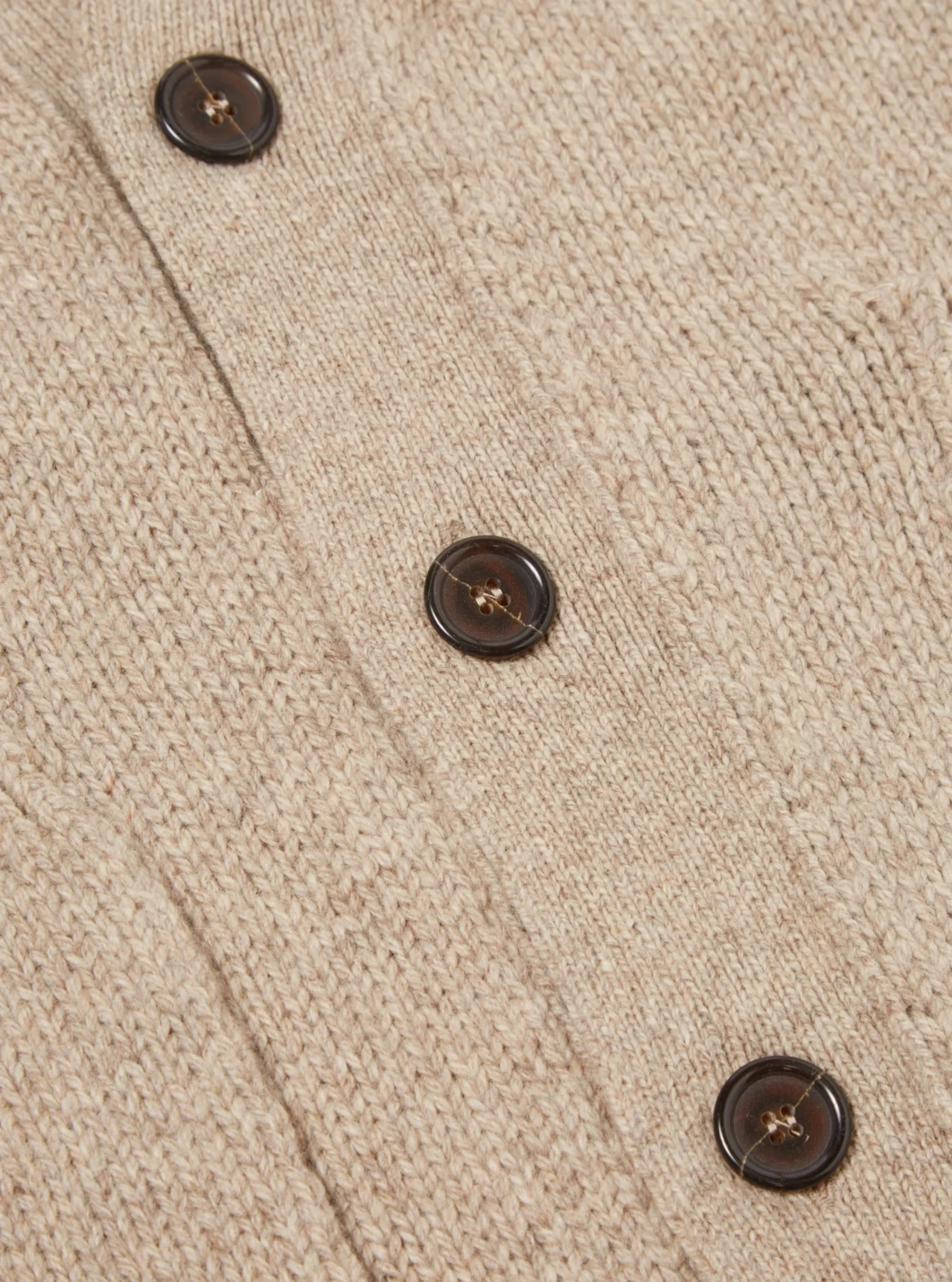 Store Langdale Cardigan In Oatmeal Eco Wool Men Knitwear.