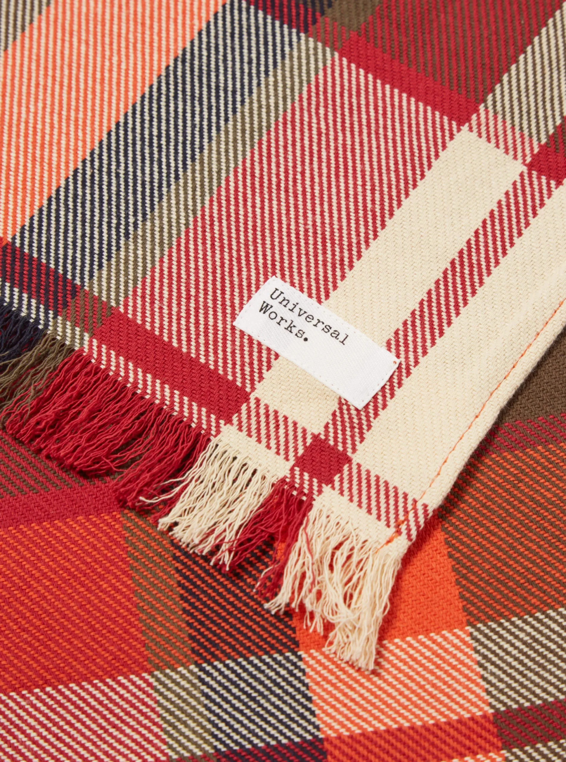 Cheap Long Scarf In Red Earth Check Men Accessories.