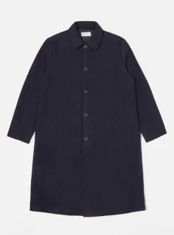 Online Long Swing Overcoat In Navy Mowbray Men Coats & Outerwear.