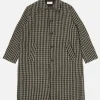 Cheap Long Swing Overcoat In Olive Cortina Tweed Men Coats & Outerwear.
