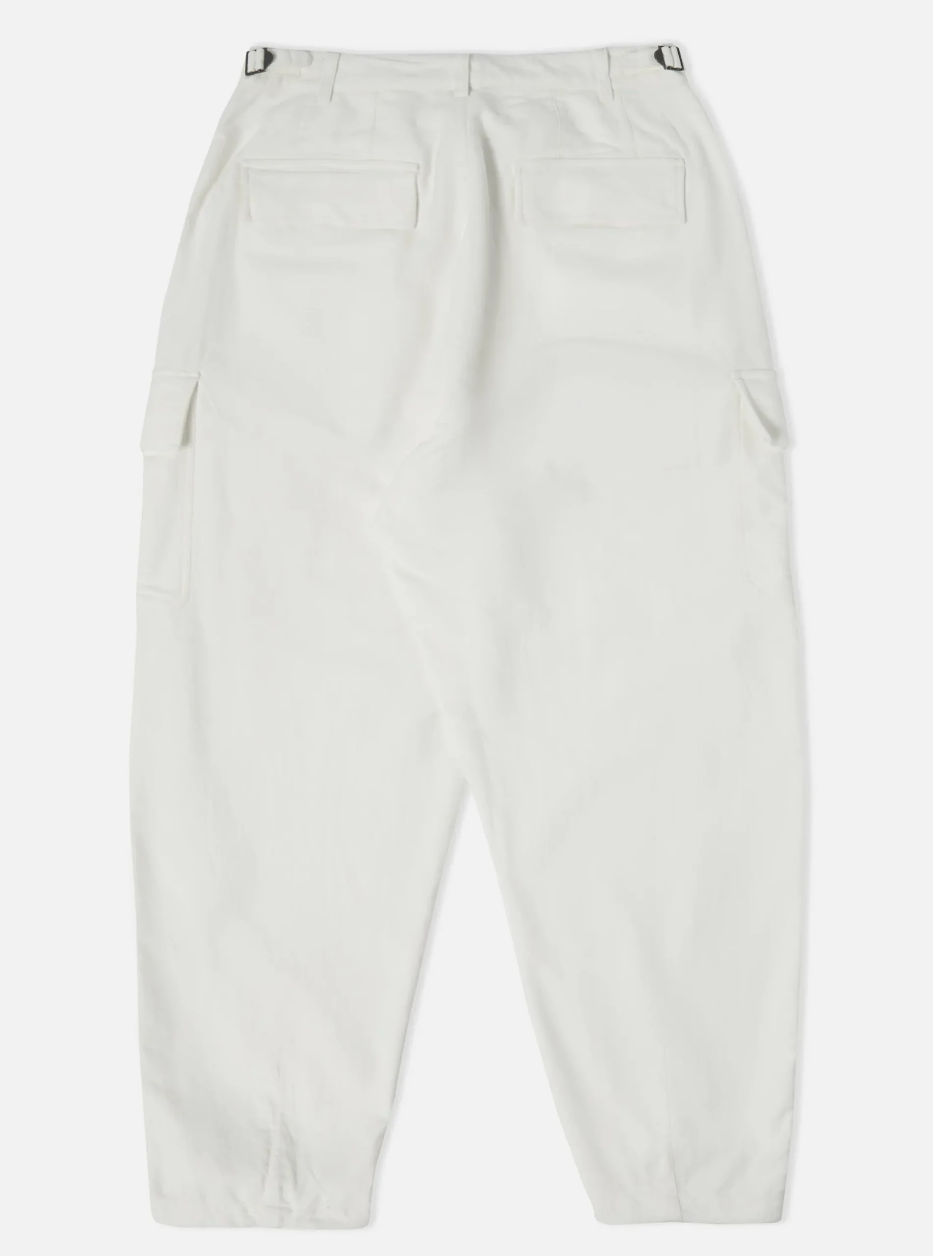 Hot Loose Cargo Pant In Ecru Lightweight Moleskin Men Trousers.