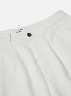 Hot Loose Cargo Pant In Ecru Lightweight Moleskin Men Trousers.