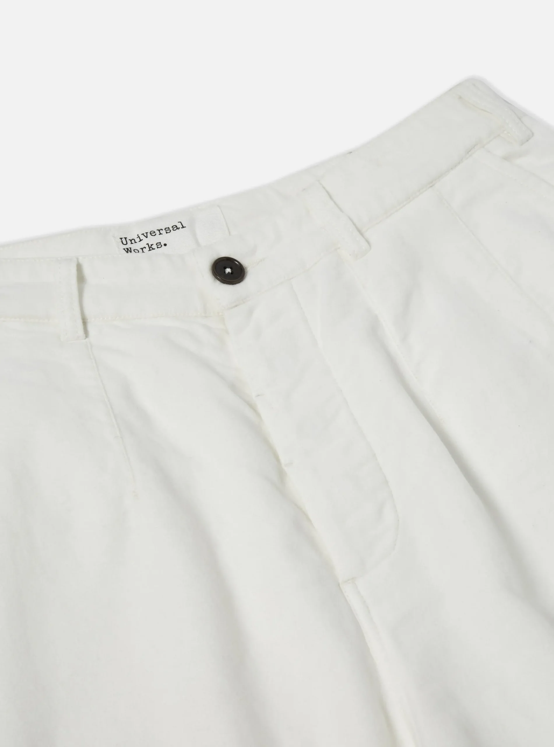 Hot Loose Cargo Pant In Ecru Lightweight Moleskin Men Trousers.