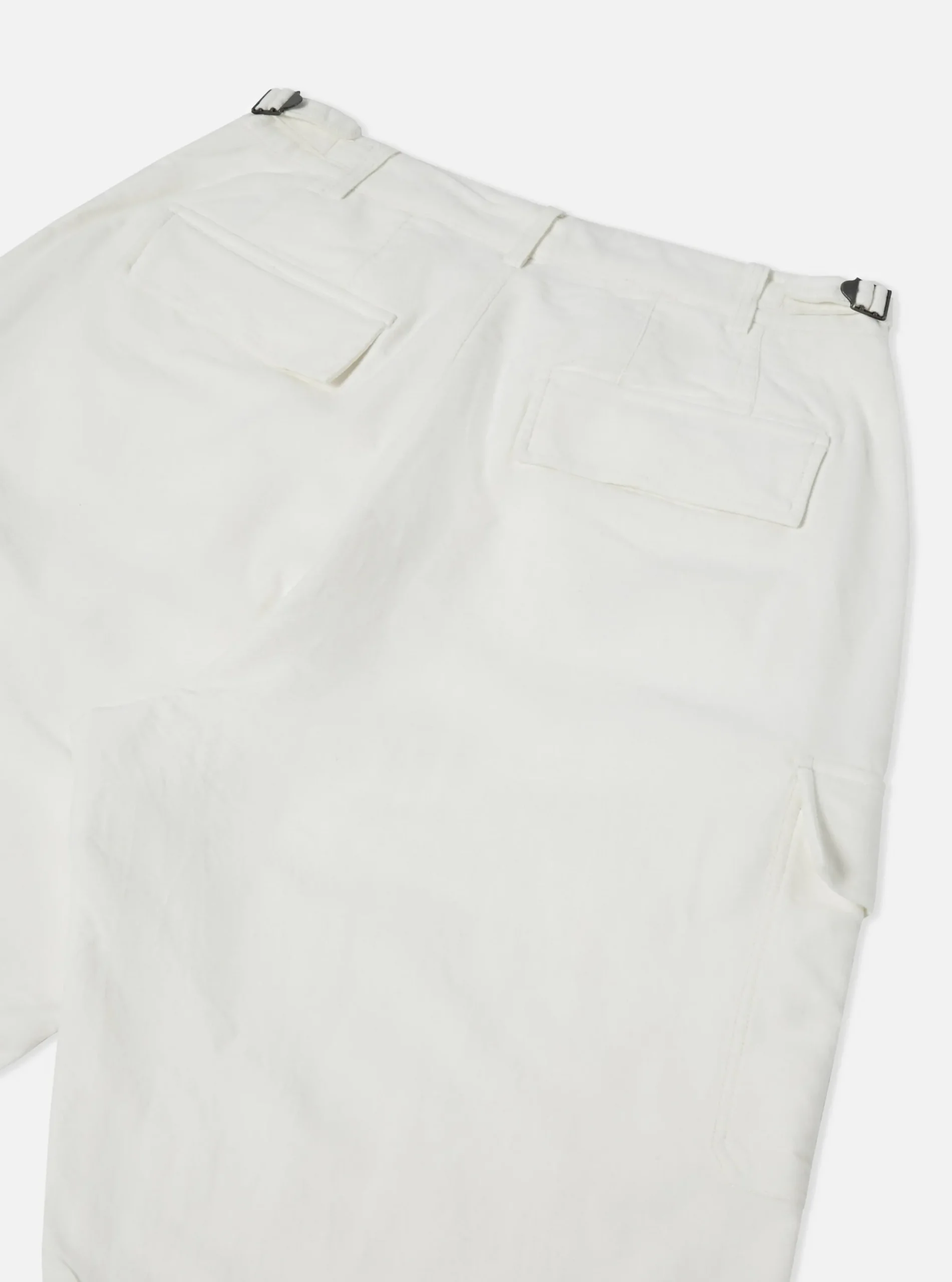 Hot Loose Cargo Pant In Ecru Lightweight Moleskin Men Trousers.