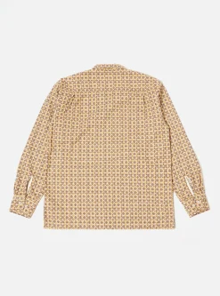 Cheap L/S Camp Shirt In Taupe Carlos Cotton Men Overshirts.