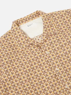 Cheap L/S Camp Shirt In Taupe Carlos Cotton Men Overshirts.