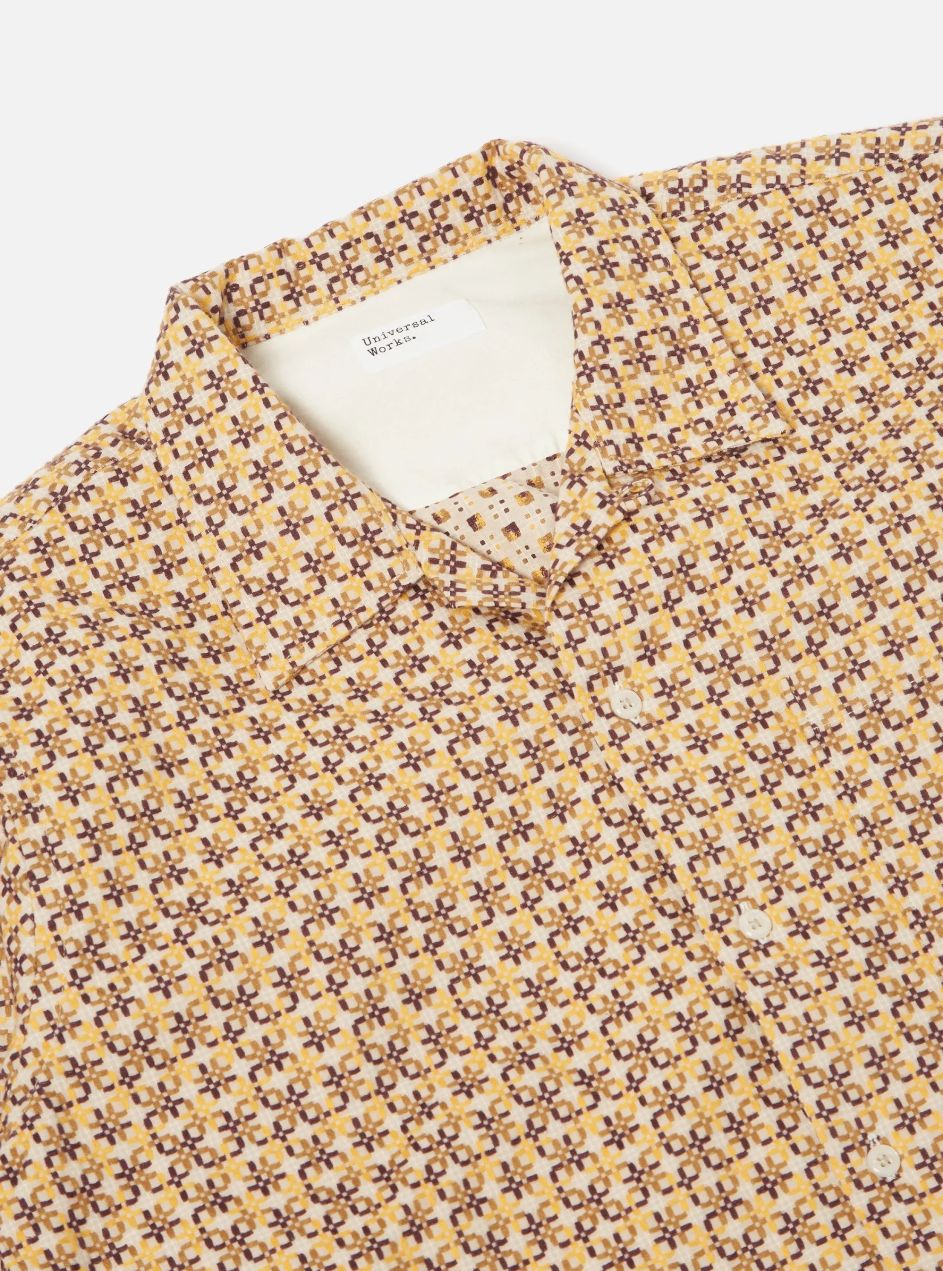 Cheap L/S Camp Shirt In Taupe Carlos Cotton Men Overshirts.