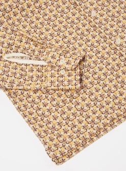 Cheap L/S Camp Shirt In Taupe Carlos Cotton Men Overshirts.