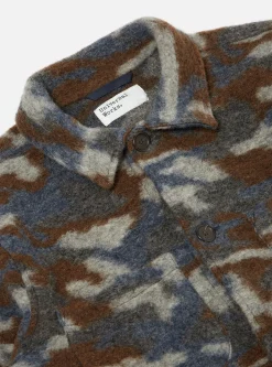 Outlet Lumber Jacket In Grey Dwight Wool Fleece Men Fleece.