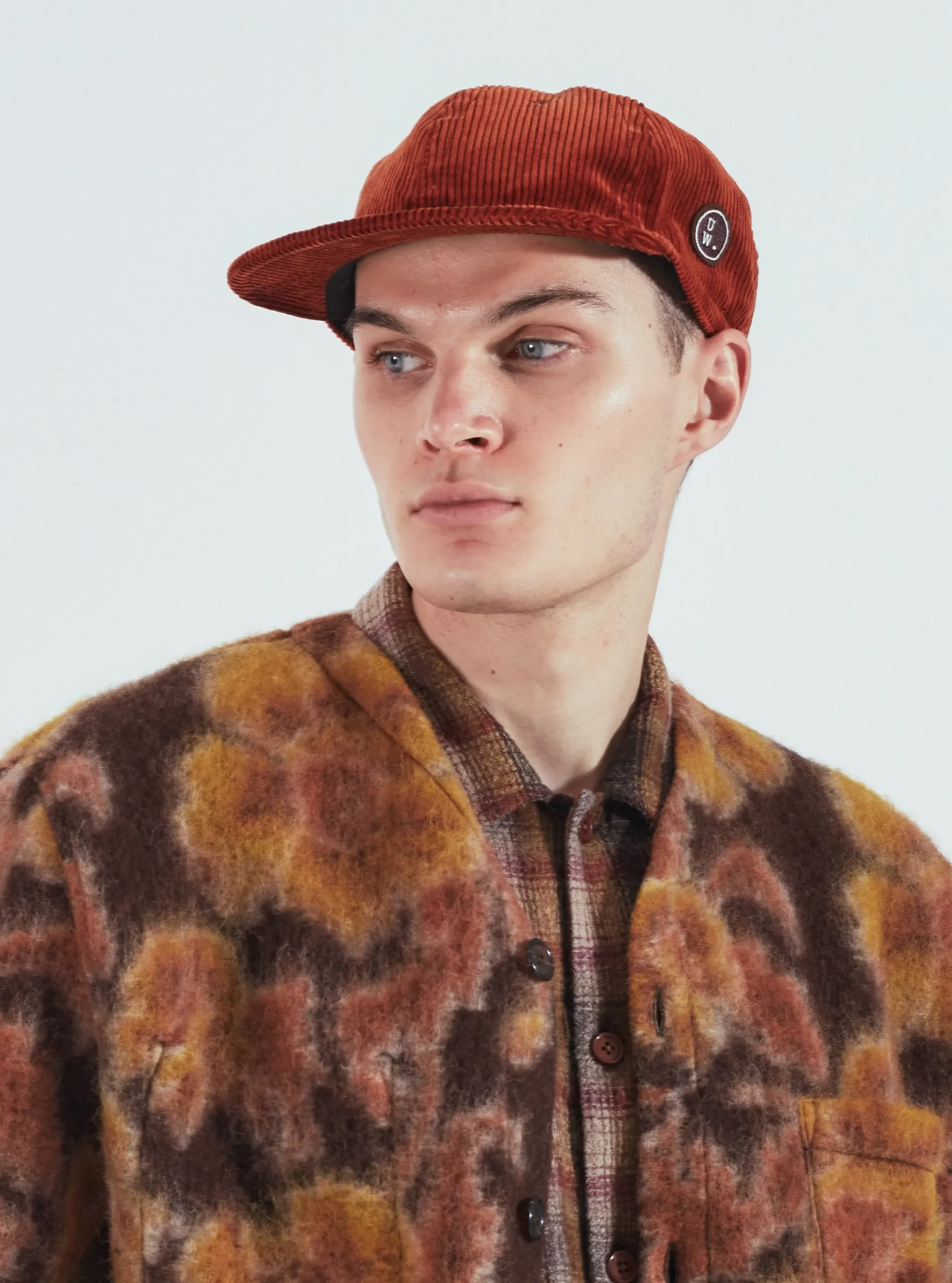 Online Mechanics Cap In Rust Brisbane Cord Men Accessories.
