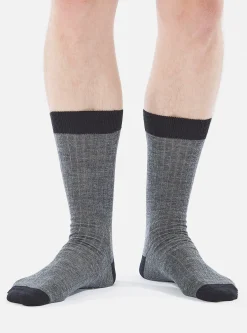 Cheap Merino Classic Sock In Grey Marl Merino Men Underwear & Socks.