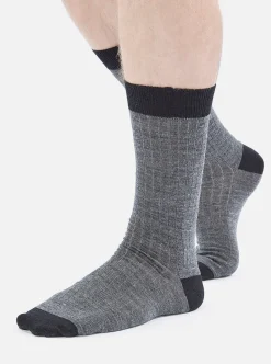Cheap Merino Classic Sock In Grey Marl Merino Men Underwear & Socks.