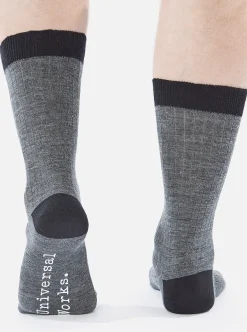 Cheap Merino Classic Sock In Grey Marl Merino Men Underwear & Socks.