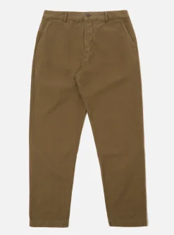 New Military Chino In Olive Canvas Men Suiting.