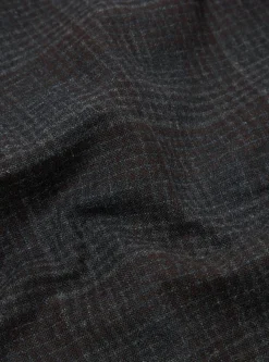 Fashion Military Chino In Charcoal Reuse Wool Mix Men Suiting.