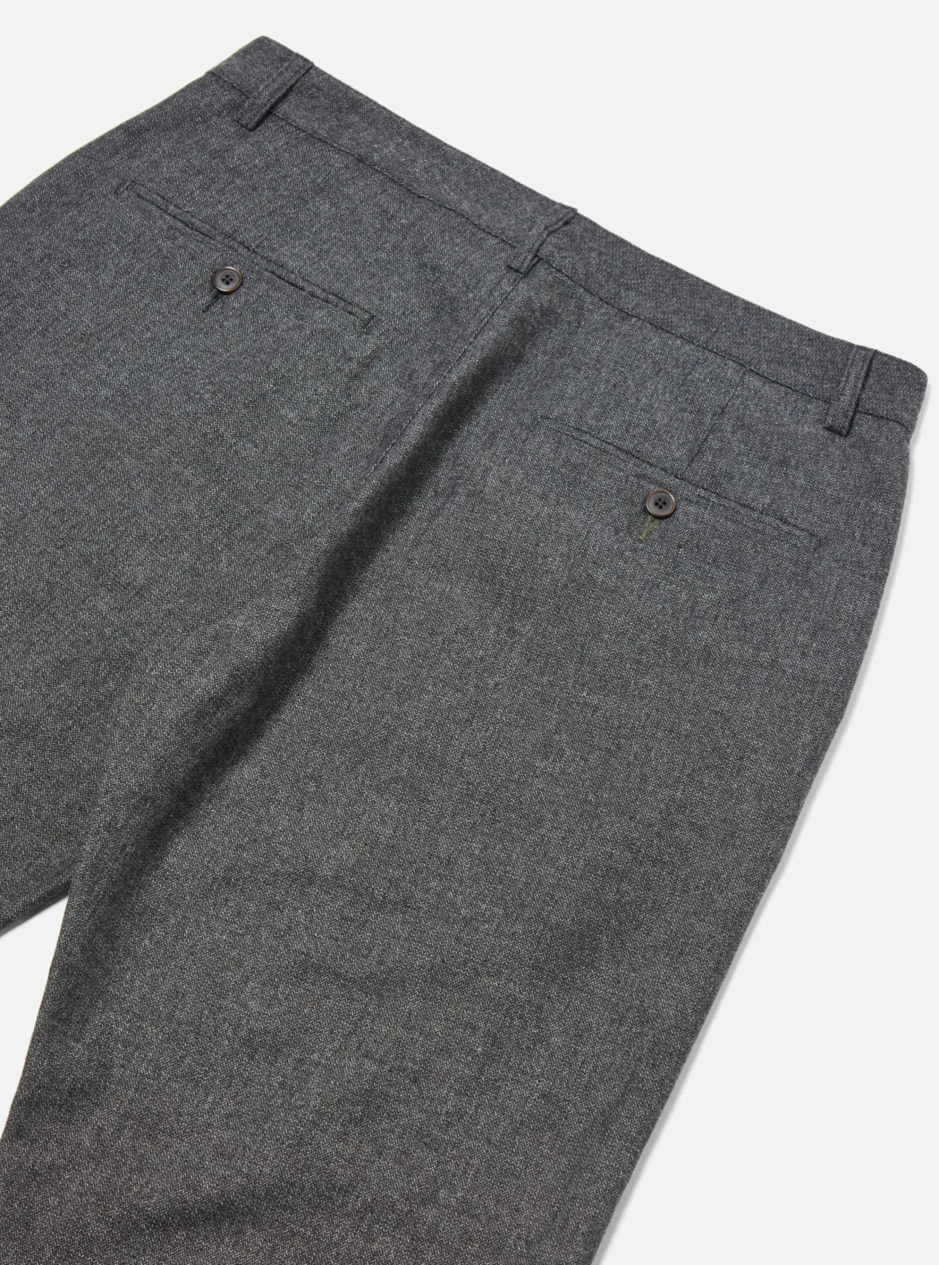 Cheap Military Chino In Grey Upcycled Italian Tweed Men Suiting.
