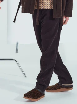 Best Sale Military Chino In Licorice Cord Men Suiting.