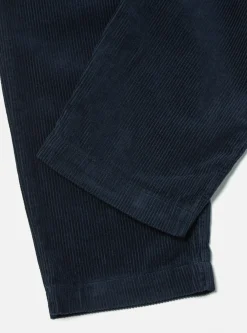 Fashion Military Chino In Navy Cord Men Suiting.
