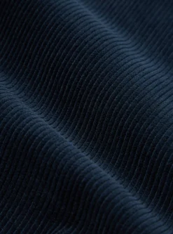 Fashion Military Chino In Navy Cord Men Suiting.