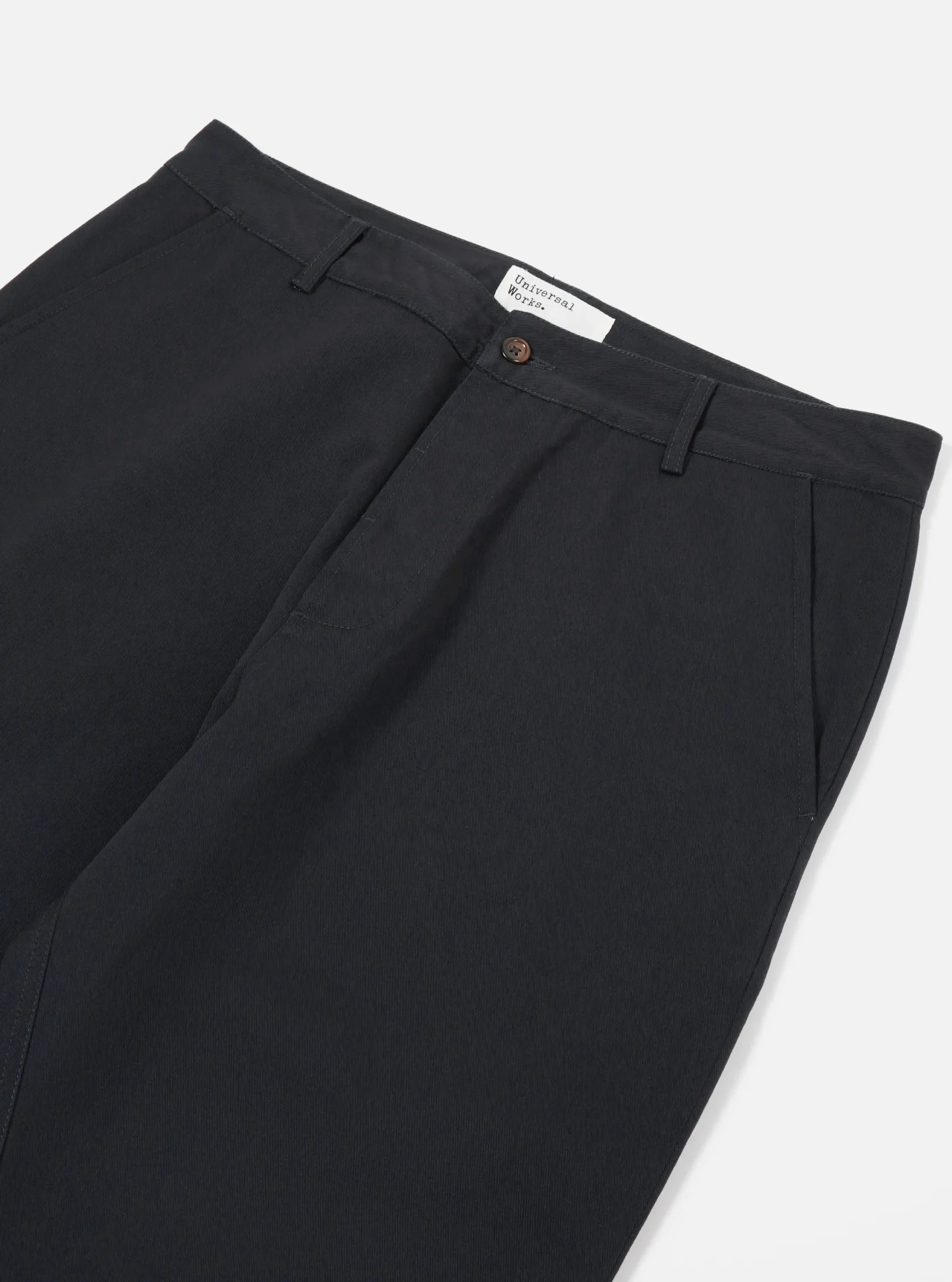 Clearance Military Chino In Black Twill Men Suiting.