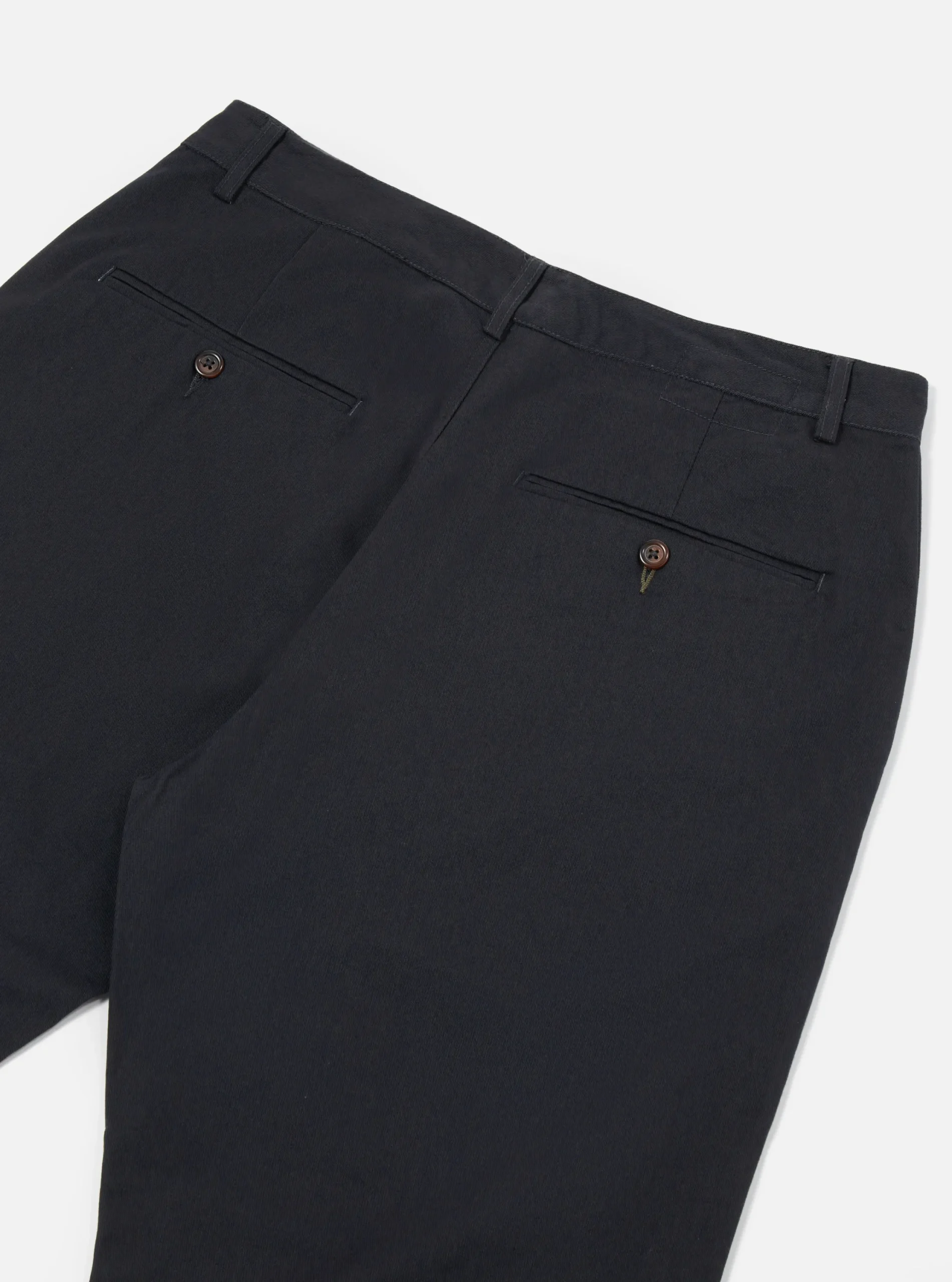 Clearance Military Chino In Black Twill Men Suiting.