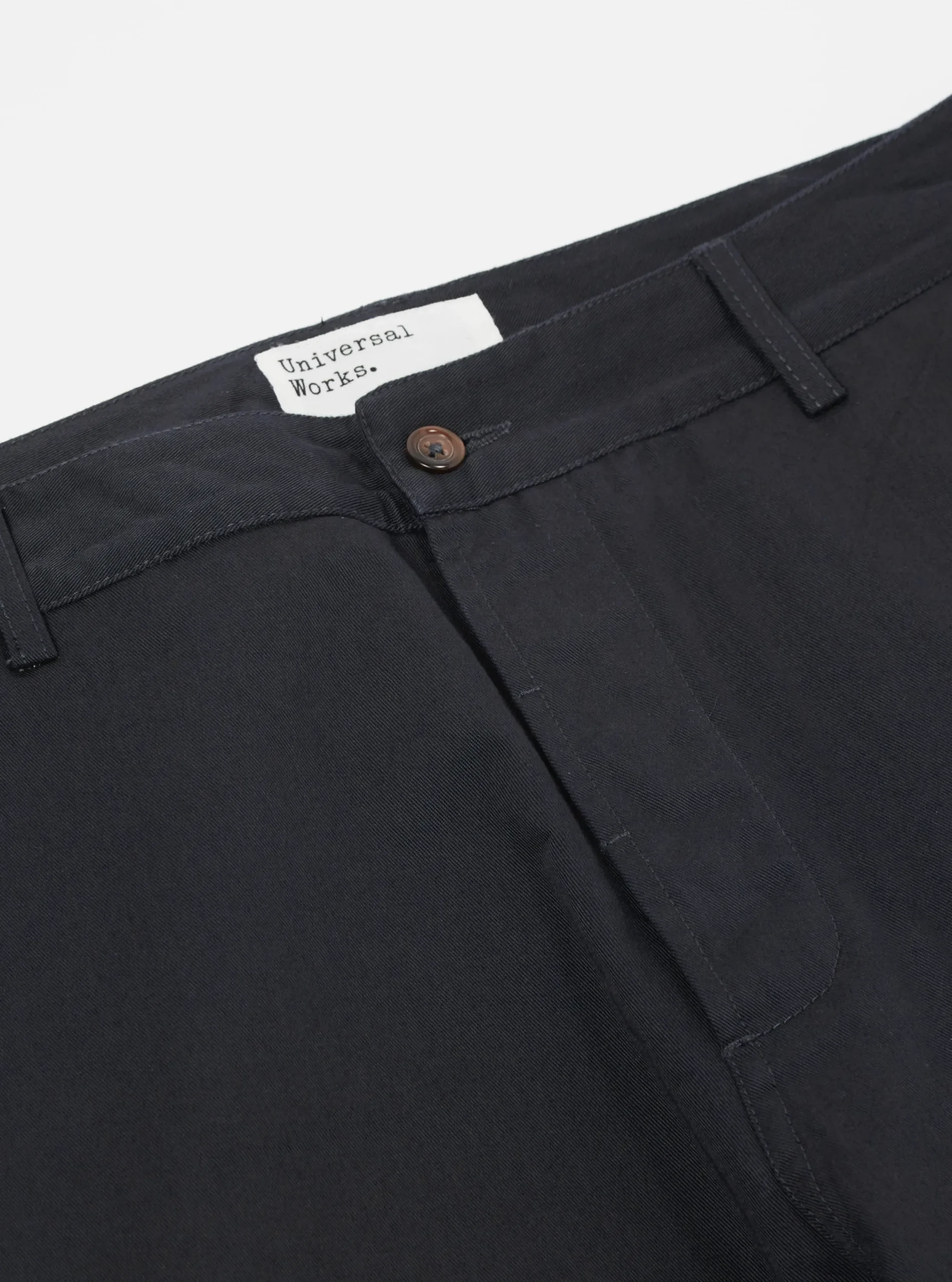 Clearance Military Chino In Black Twill Men Suiting.