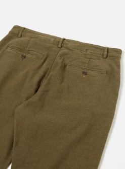Cheap Military Chino In Olive Chevron Cotton Men Suiting.