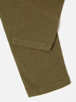 Cheap Military Chino In Olive Chevron Cotton Men Suiting.