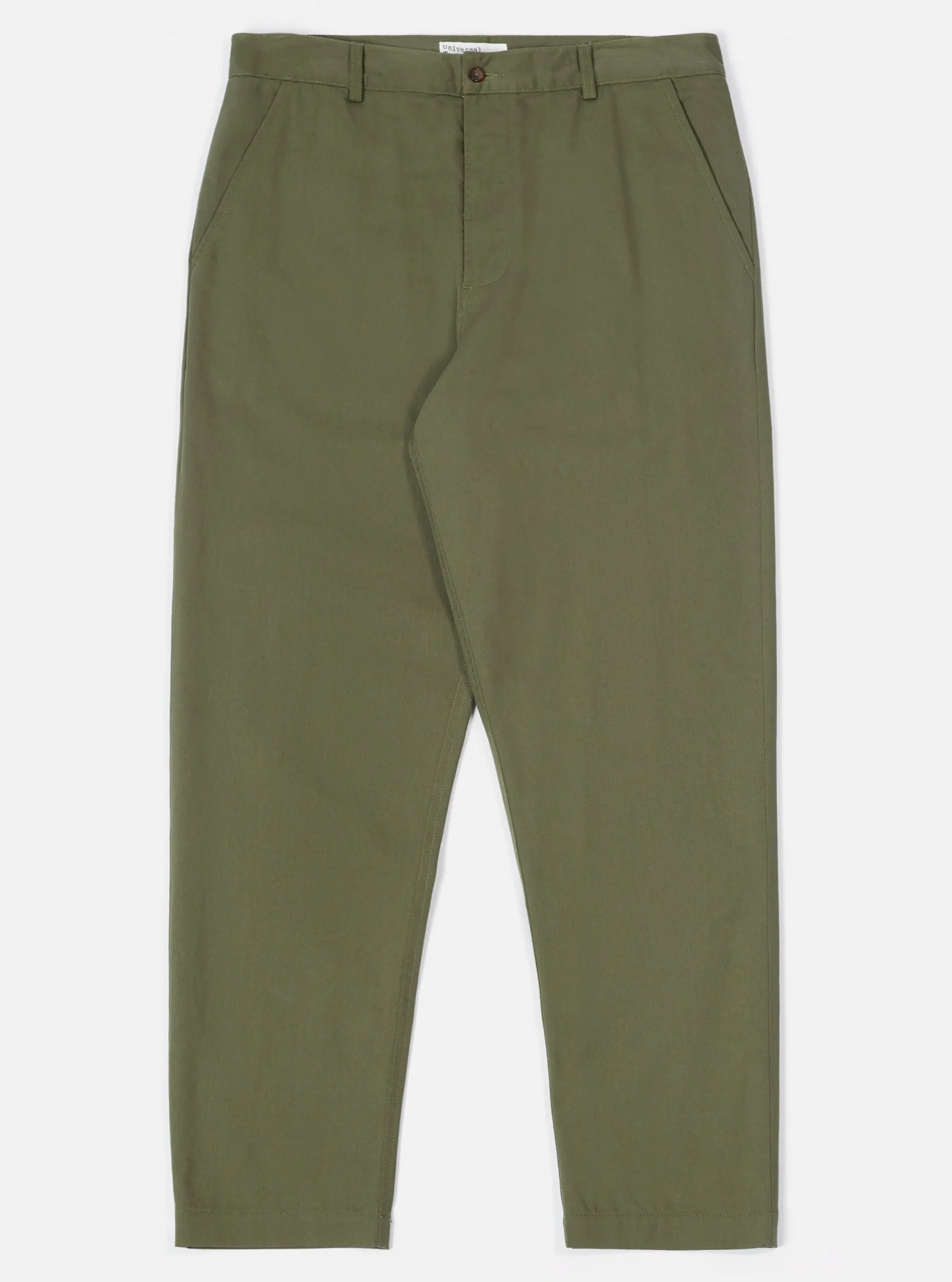Clearance Military Chino In Light Olive Twill Men Suiting.