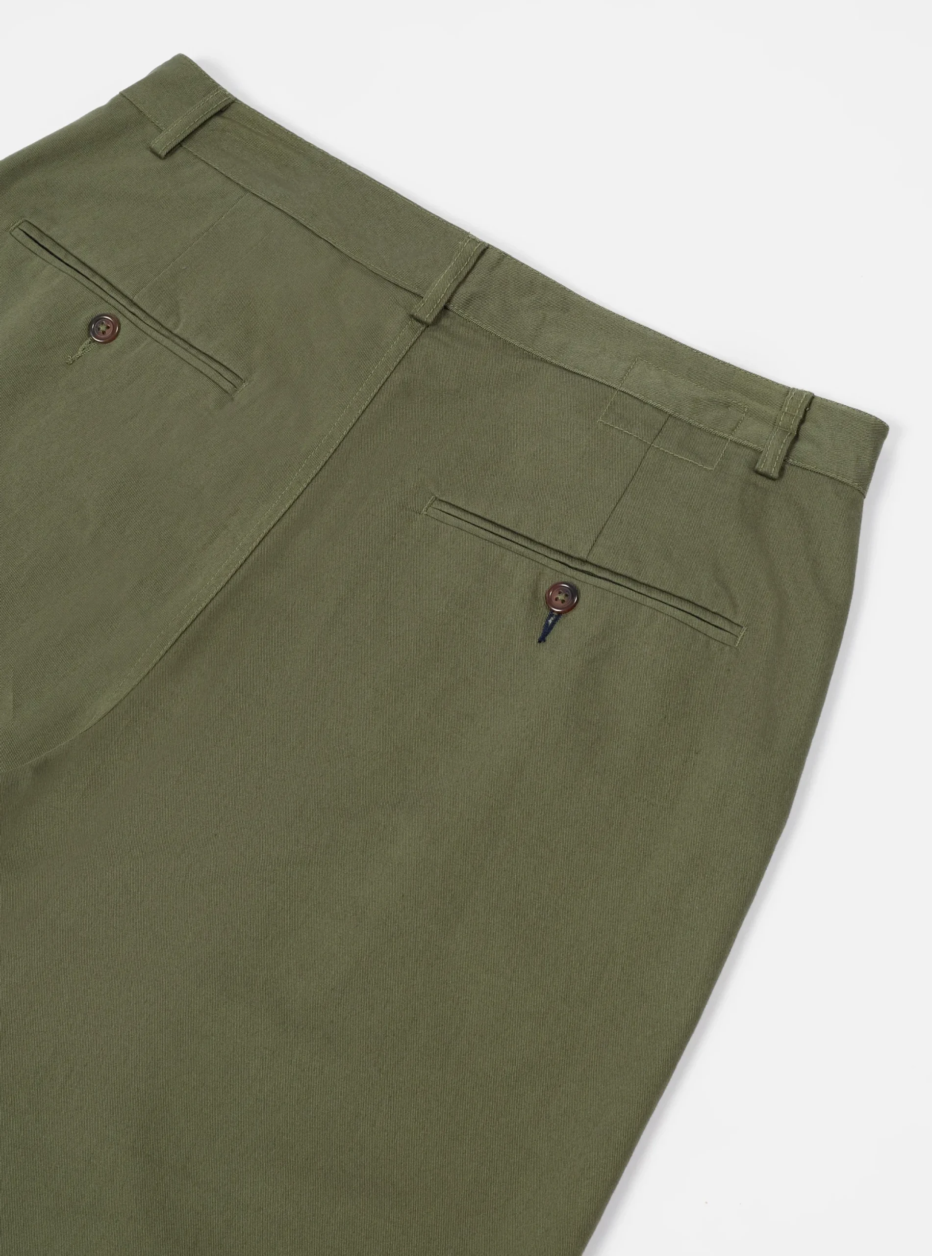 Clearance Military Chino In Light Olive Twill Men Suiting.