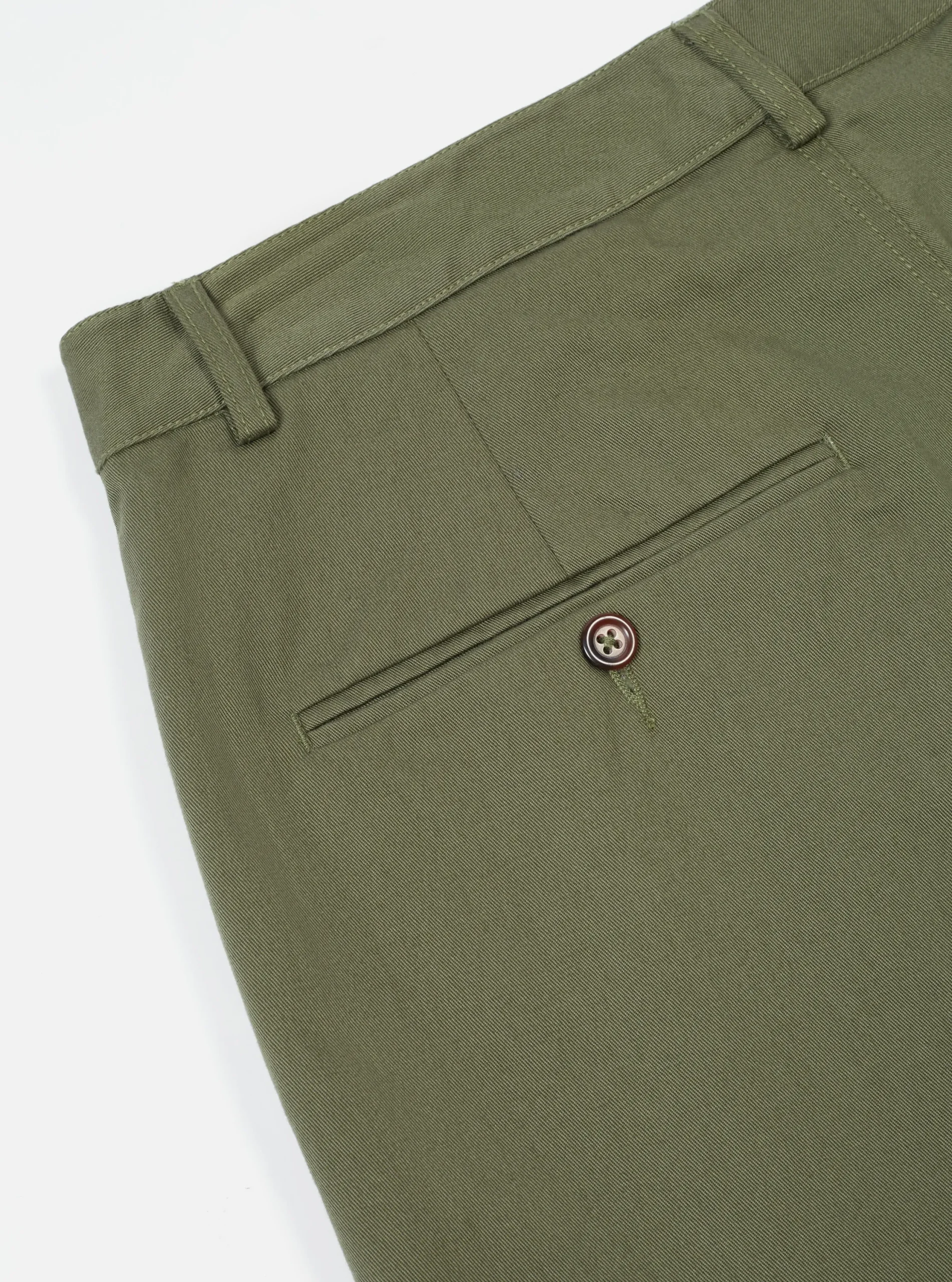 Clearance Military Chino In Light Olive Twill Men Suiting.