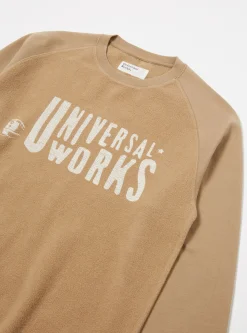 Best Sale 'Mystery Train' Print Sweatshirt In Sand Brushback Men Tees & Sweats.