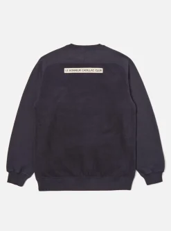 Cheap 'Mystery Train' Print Sweatshirt In Navy Brushback Men Tees & Sweats.