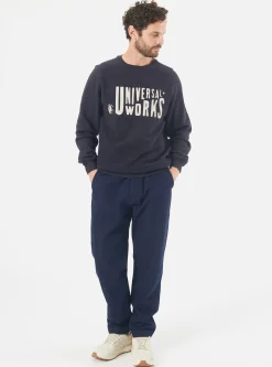 Cheap 'Mystery Train' Print Sweatshirt In Navy Brushback Men Tees & Sweats.