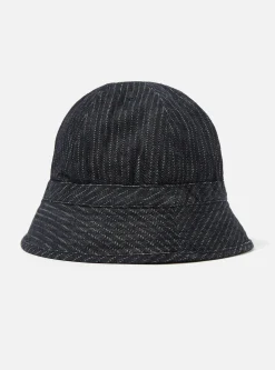 Cheap Naval Hat In Indigo Japanese Twill Denim Men Accessories.