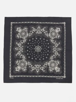 Cheap Neckerchief In Black Classic Bandana Men Accessories.