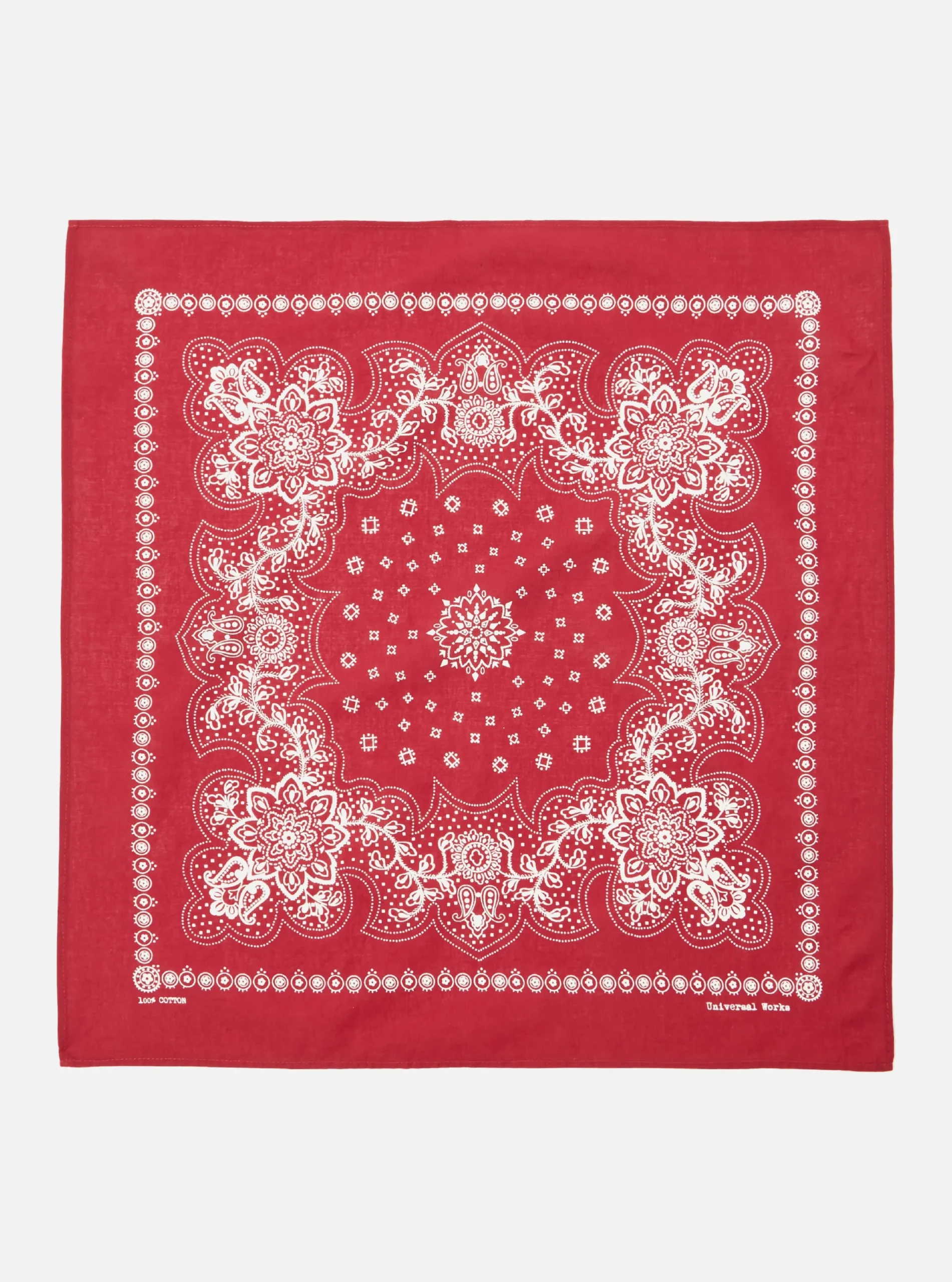 Fashion Neckerchief In Red Classic Bandana Men Accessories.