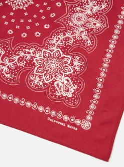 Fashion Neckerchief In Red Classic Bandana Men Accessories.