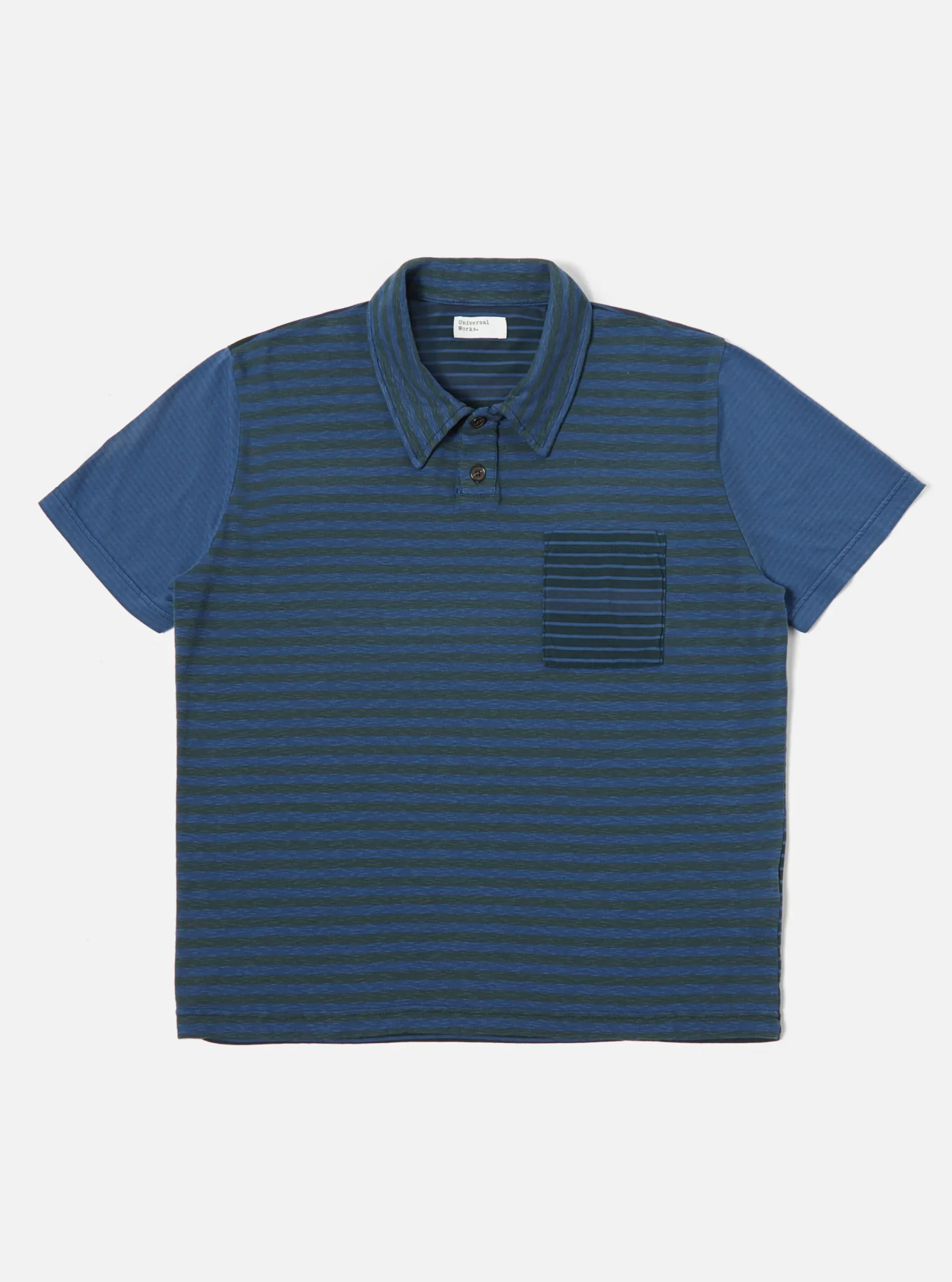 Discount Newlyn Polo In Navy O/D Dead Stock Jersey Men Tees & Sweats.
