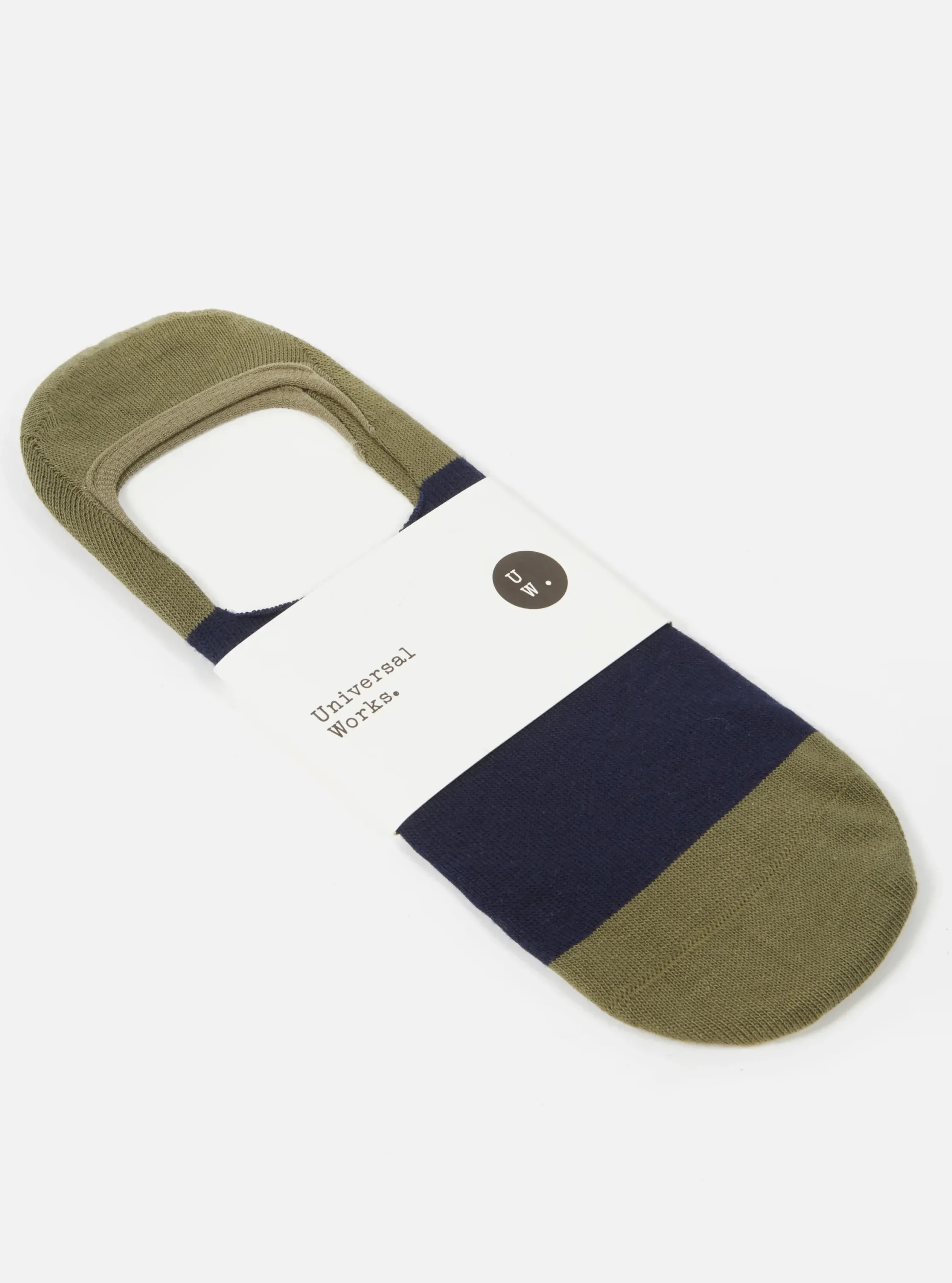 Clearance No Show Sock In Navy/Olive Cotton Mix Knit Men Underwear & Socks.