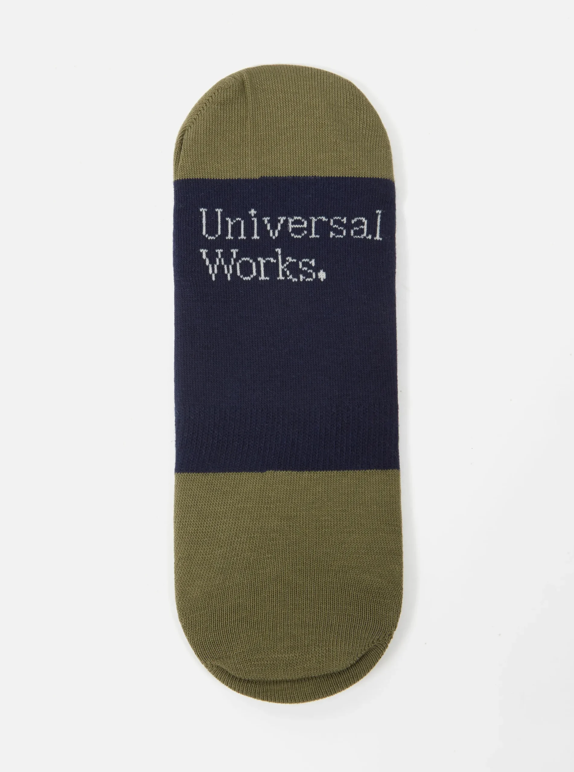 Clearance No Show Sock In Navy/Olive Cotton Mix Knit Men Underwear & Socks.