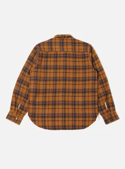Best Sale Op Work Shirt In Cinnamon Overshirt Check Men Overshirts.