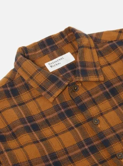 Best Sale Op Work Shirt In Cinnamon Overshirt Check Men Overshirts.