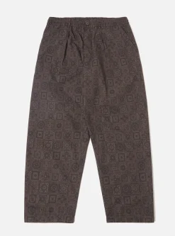 Discount Oxford Pant In Black Japanese Print Twill Men Suiting.