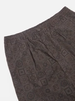 Discount Oxford Pant In Black Japanese Print Twill Men Suiting.